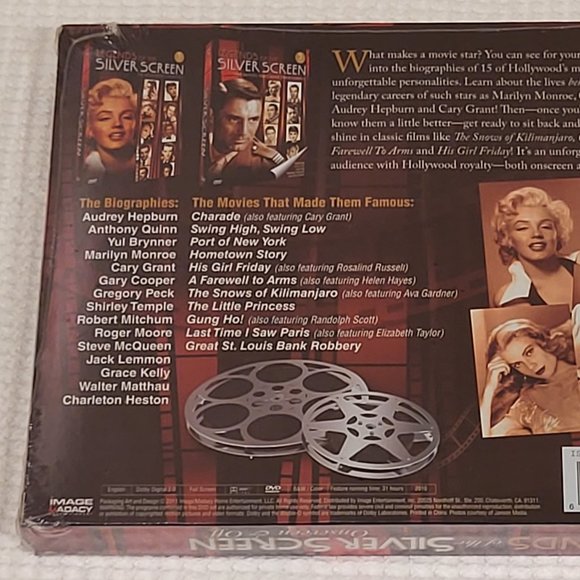 (SOLD) Legends of the Silver Screen Onscreen 10 DVDs Classic DVD Movies & Bios - Picture 4 of 9
